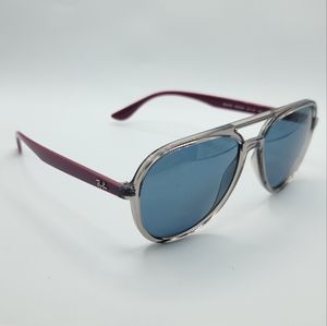 RAY-BAN RB 4376 6572/2V GRAY AUTHENTIC POLARIZED SUNGLASSES 57-16 145 NO CASE